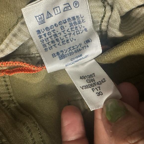 Lands End Not to Low Rise Slim Jeans Green - Picture 9 of 12